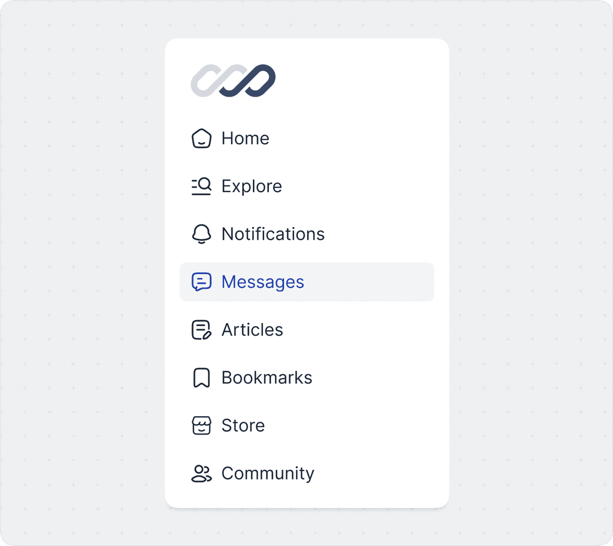react icons used in a navigation menu